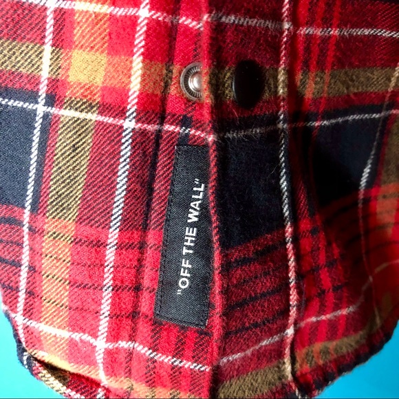 📌SOLD Kids Vans Red Flannel Shirt - Picture 5 of 13